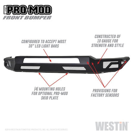 Westin Pro-Mod Front Bumper 58-41075